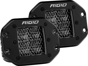 Rigid Industries - Rigid Industries D-SERIES PRO SPOT DIFFUSED MIDNIGHT FLUSH MOUNT PAIR - 212513BLK - Image 2