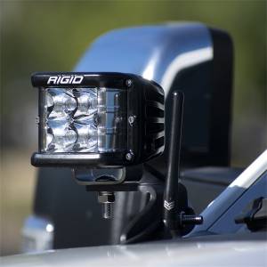 Rigid Industries - Rigid Industries Designed for the 2020+Ford SuperDuty,  RIGID s 2020+Ford Super Duty A-Pillar Mount mounts easily to the Ford Super Duty. The brackets fit onto the A-Pillar mounting location - 46735 - Image 3