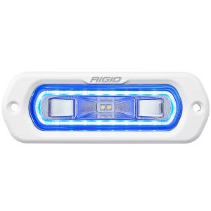 RIGID Industries SR-L Series Marine Spreader Pod 2 Wire Flush Mount White Housing With Blue Halo - 51201