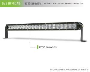 DV8 Offroad LED Light Bar,  20 in. - BS20E100W5W