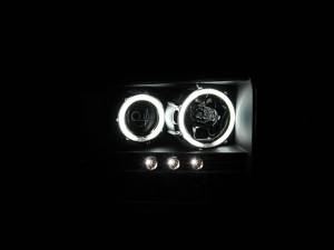 Anzo USA - Anzo USA Projector Headlight Set w/Halo,  Clear Lens - 111117 - Image 2