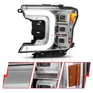 Anzo USA - Anzo USA LED Projector Headlight,  Chrome Housing - 111521 - Image 4