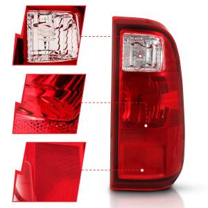 Anzo USA - Anzo USA Tail Light Assembly,  Red/Clear Lens - 311305 - Image 3