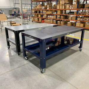 Wehrli Custom Fabrication - Wehrli Custom Fabrication 32 in. x 90 in. Modular Steel Work Bench - WCF25-3290-120 - Image 1