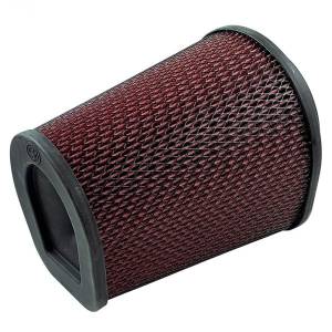 S&B Air Filter For Intake Kits 75-6000,75-6001 Oiled Cotton Cleanable Red - KF-1070