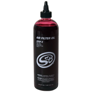 S&B 16 oz. Bottle of Air Filter Oil - Red - 88-0010