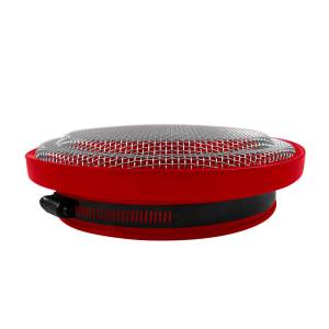 S&B Turbo Screen Guard With Velocity Stack - 3 Inch (Red) - 77-3025