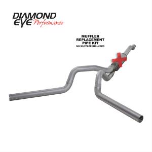 Diamond Eye Performance Cat Back Exhaust 03-07 Ford F250/F350 Superduty 6.0L 4 Inch No Muffler Split Rear/Side Aluminized - K4340A-RP