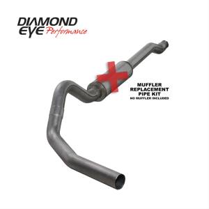 Diamond Eye Performance Cat Back Exhaust For 03-07 Ford F250/F350 Superduty 6.0L 4 inch Single Side No Muffler Stainless - K4338S-RP