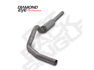 Diamond Eye Performance Cat Back Exhaust 94-97.5 Ford F250/F350 Superduty 4 inch Single In/Out Pass With Muffler Stainless - K4310S