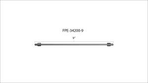 Fleece Performance - Fleece Performance 9 Inch High Pressure Fuel Line 8mm x 3.5mm Line M14 x 1.5 Nuts - FPE-34200-9 - Image 3