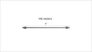 Fleece Performance - Fleece Performance 8 Inch High Pressure Fuel Line 8mm x 3.5mm Line M14 x 1.5 Nuts - FPE-34200-8 - Image 3