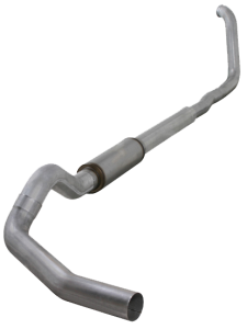 Diamond Eye Performance Turbo Back Exhaust 00-03.5 F250/F350 5 Inch Single In/ Single Out Pass With Muffler Aluminum - K5323A