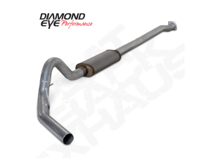 Diamond Eye Performance Cat Back Exhaust For 3.5L Eco-Boost Engine 3.5 Inch Single In Single Out Passenger Side Stainless - K3332S