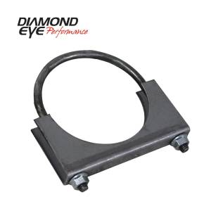 Diamond Eye Performance Exhaust Clamp 2.5 Inch Standard Steel U-Bolt Saddle Clamp - 444004