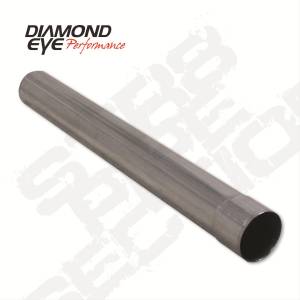 Diamond Eye Performance Exhaust Pipe 5 Inch Aluminized 24 Inch Straight Bumped On One End - 405024
