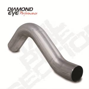 Diamond Eye Performance Exhaust Tail Pipe 4 Inch First Section Only Pass 00-Early 03 Ford F250/F350 F550 Rollover Peformance - 161060