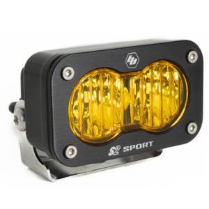 Baja Designs LED Work Light Amber Lens Wide Cornering Pattern Each S2 Sport - 540015