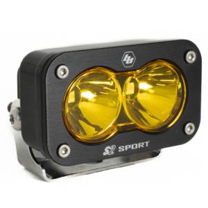 Baja Designs LED Work Light Amber Lens Spot Pattern Each S2 Sport - 540011
