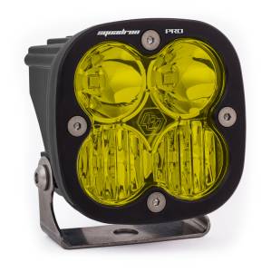 Baja Designs LED Light Pod Black Amber Lens Driving/Combo Pattern Squadron Pro - 490013