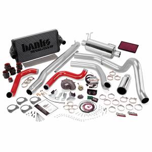 Banks Power PowerPack Bundle Complete Power System W/Single Exit Exhaust Black Tip 99.5-03 Ford 7.3L F250/F350 Automatic Transmission - 47556-B