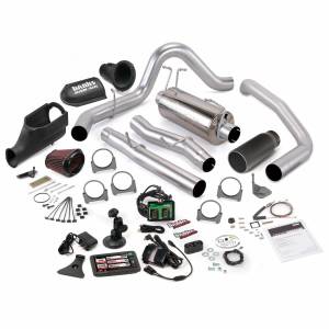 Banks Power Stinger Bundle Power System W/Single Exit Exhaust Black Tip 5 Inch Screen 03-06 Ford 6.0L Excursion - 46486-B