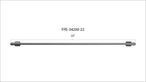 Fleece Performance - Fleece Performance 22 Inch High Pressure Fuel Line 8mm x 3.5mm Line M14 x 1.5 Nuts - FPE-34200-22 - Image 3