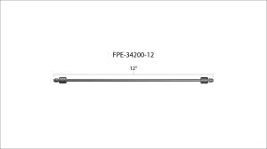 Fleece Performance - Fleece Performance 12 Inch High Pressure Fuel Line 8mm x 3.5mm Line M14 x 1.5 Nuts - FPE-34200-12 - Image 3