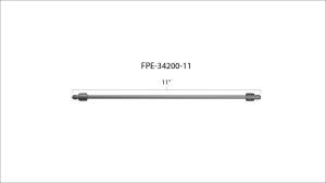 Fleece Performance - Fleece Performance 11 Inch High Pressure Fuel Line 8mm x 3.5mm Line M14 x 1.5 Nuts - FPE-34200-11 - Image 3