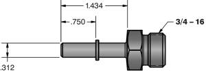 Fleece Performance - Fleece Performance 5/16 Inch Quick Connect to 3/4 Inch-16 O-ring (-8 AN) - FPE-34552-A - Image 1