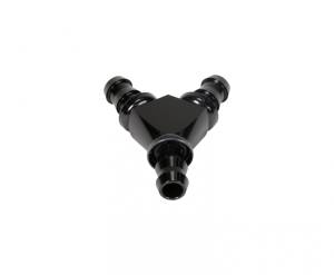Fleece Performance - Fleece Performance 1/2 Inch Black Anodized Aluminum Y Barbed Fitting (For -8 Pushlock Hose) - FPE-FIT-Y08-BLK - Image 2