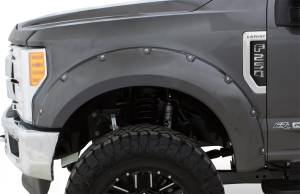 Bushwacker - Bushwacker Pocket/Rivet Style Painted Fender Flares Magnetic Grey Metallic Smooth Finish 4-Piece Set - 20942-6A - Image 3
