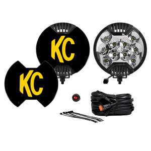 KC HiLiTES - KC HiLiTES KC SLIMLITE LED 6in Spot 2-Light System Universal - 100 - Image 1