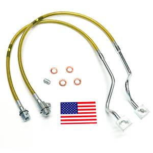 Superlift Bulletproof Brake Hose - Front - 1999-2004 Ford F-250 and F-350 with 4-8 inch Lift Kit - 91510