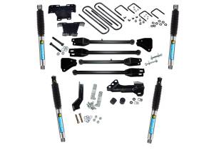 Superlift 4 inch 4-Link Lift Kit - 2017-2022 Ford F-250 and F-350 Super Duty with Bilstein Shocks 4WD - Diesel Only - K166B