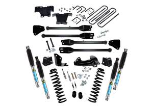 Superlift 4 inch Lift Kit - 2005-2007 Ford F-250 and F-350 Super Duty 4WD - Diesel Engine - with a 4-Link Conversion and Bilstein Shocks - K230B