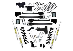 Superlift 6 inch Lift Kit - 2005-2007 Ford F-250 and F-350 Super Duty 4WD - Diesel Engine - with a 4-Link Conversion and Superlift Shocks - K231