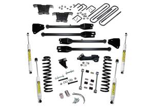 Superlift 4 inch Lift Kit - 2008-2010 Ford F-250 and F-350 Super Duty 4WD - Diesel Engine - with a 4-Link Conversion and Superlift Shocks - K233