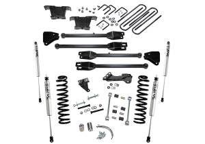 Superlift - Superlift 4 inch Lift Kit - 2008-2010 Ford F-250/350 4WD Diesel Engine with 4-Link Conversion with FOX 2.0 Series Shocks - K233F - Image 1