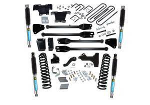 Superlift 6 inch Lift Kit - 2011-2016 Ford F-250 and F-350 Super Duty 4WD - Diesel Engine - with a 4-Link Conversion and Bilstein Shocks - K237B