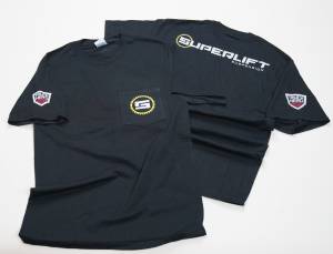 Superlift - Superlift Jet Black Large T- Pocket Style Front with Superlift Emblem and Superlift logo Back - PC55PL - Image 1