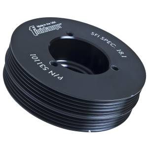 Fluidampr - Fluidampr Harmonic Balancer - Fluidampr - Subaru - EJ - Steel - Black Zinc Chromate - 5-3/8" dia - 6.9 lbs - SFI 18.1 - Made in USA - Each - 531101 - Image 1
