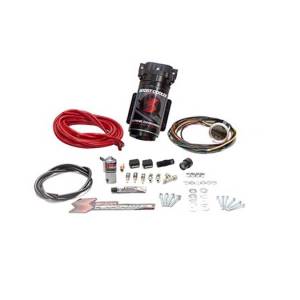 Snow Performance Diesel Stage 2 Boost CoolerWater-Methanol Injection Universal (Red High Temp Nylon Tubing Quick-Connect Fittings). - SNO-450-T