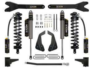 ICON Vehicle Dynamics - ICON Vehicle Dynamics 2005-2007 FORD F-250/F-350 SUPER DUTY 4-5.5" LIFT STAGE 4 COILOVER CONVERSION SYSTEM WITH RADIUS ARM - K63114R - Image 1
