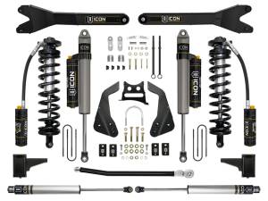 ICON Vehicle Dynamics - ICON Vehicle Dynamics 2005-2007 FORD F-250/F-350 SUPER DUTY 4-5.5" LIFT STAGE 5 COILOVER CONVERSION SYSTEM WITH RADIUS ARM - K63115R - Image 1