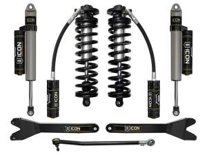 ICON Vehicle Dynamics - ICON Vehicle Dynamics 23 FORD F250/F350 2.5-3" STAGE 3 COILOVER CONVERSION SYSTEM W/ RADIUS ARMS - K63163R - Image 1