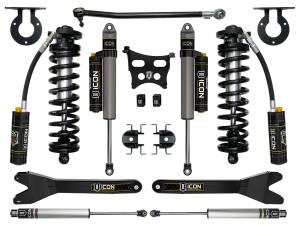 ICON Vehicle Dynamics - ICON Vehicle Dynamics 23 FORD F250/F350 2.5-3" STAGE 4 COILOVER CONVERSION SYSTEM W/ RADIUS ARMS - K63164R - Image 1