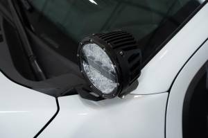 Addictive Desert Designs - Addictive Desert Designs 2023-Up Ford Super Duty - Ditch Light Mounts in Hammer Black - AC8101801NA - Image 4