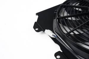 CSF Cooling - Racing & High Performance Division - CSF Cooling - Racing & High Performance Division 92-00 Civic All-Aluminum Fan Shroud w/ 12-inch SPAL Fan - Black - 2858FB - Image 2
