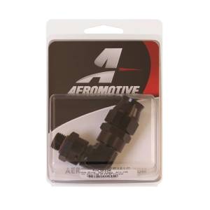 Aeromotive - Aeromotive PTFE Hose End - AN-06 to AN-08 Hose - 90 Deg - Black Anodized - 15736 - Image 4